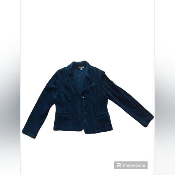 Women's Vintage Dress Coat Button up (Jacket) Black - Picture 1 of 1